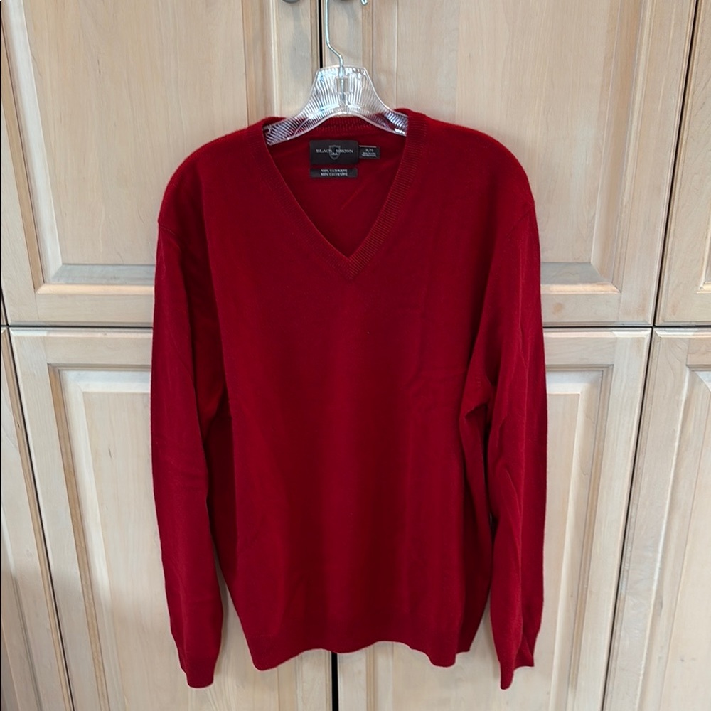 BLACK BROWN 100% CASHMERE SWEATER